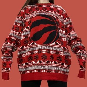 RAPTORS XMAS SWEATER MENS